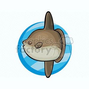 Cartoon Shark Illustration - Tropical Marine Life