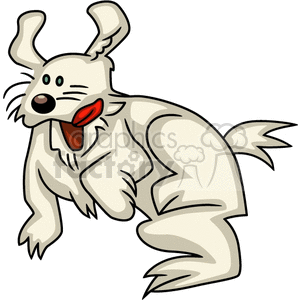 Funny Cartoon Dog in Hilarious Pose