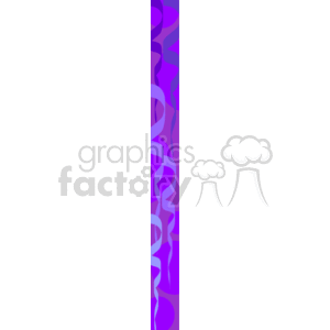The image is a vertical clipart of stylized ribbon-like borders or frames. It contains flowing, curved lines arranged in a decorative manner, depicted in shades of purple with gradient effects. The design can be used to embellish or frame content, often for invitations, cards, or as a page decoration.