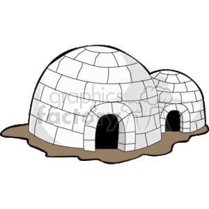Two igloos