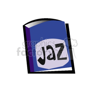 Illustration of a styalizd Jaz drive, which was an old form of data storage that came after the floppy drive.