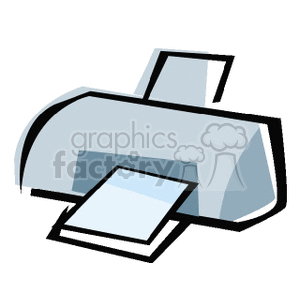 Printer Image with Paper