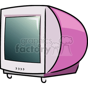 Retro Pink CRT Monitor