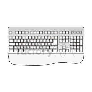White computer keyboard 