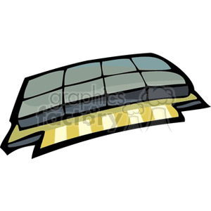 A stylized clipart image of computer RAM