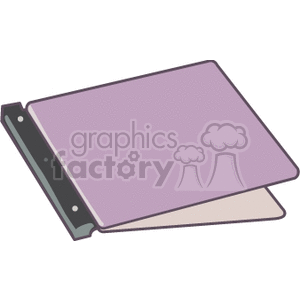 Open Purple File Folder