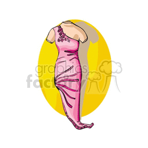 Elegant Pink One-Shoulder Dress