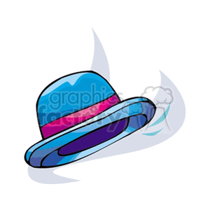 Stylish Blue Hat with Motion Effect