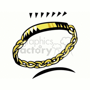 Gold id friendship chain link bracelet 