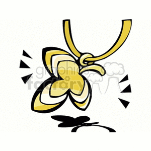 Gold 3 leaf clover pendant