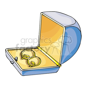 Gold Earrings in Jewelry Box