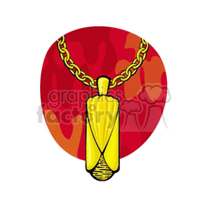 Gold Necklace with Pendant