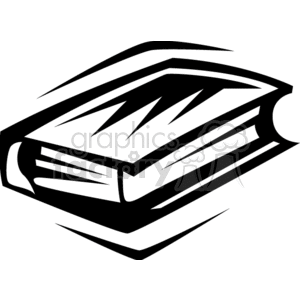 Stylized illustration of a book, representing education and learning.