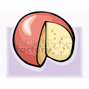 Round Cheese with Rind and Holes