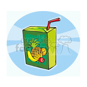 Fruit juice box