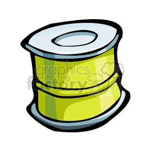 Clipart image of a green beverage can.