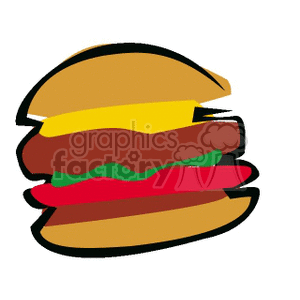 Stylized Cheeseburger