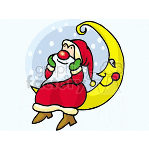 Santa Claus on the Moon: Festive Holiday