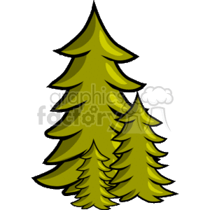 Stylized Christmas Tree for Holiday Decorations