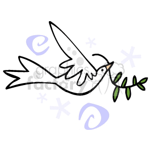 Peaceful Christmas Dove