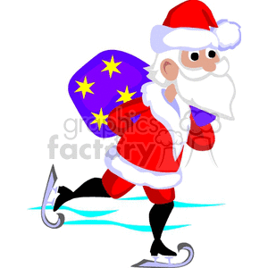 Santa Claus Ice Skating