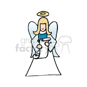 Christmas Angel with Scroll