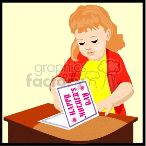 A child creating a Mother's Day card at a table, featuring the text 'Happy Mother's Day'.