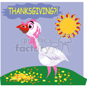 Funny Thanksgiving Turkey Cartoon