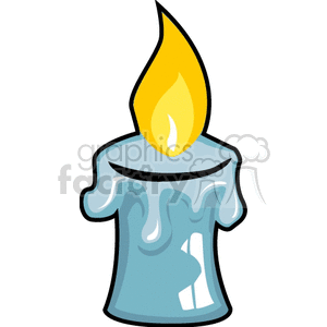 Flaming candle