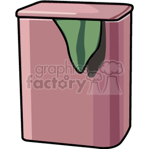 Pink clothes hamper