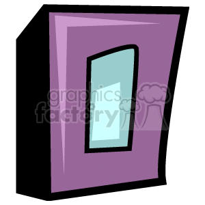 Purple 3D Rectangle Frame