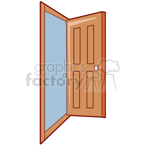 Open Wooden Door