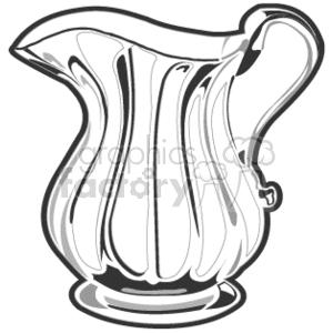 Black and White Beverage Pitcher
