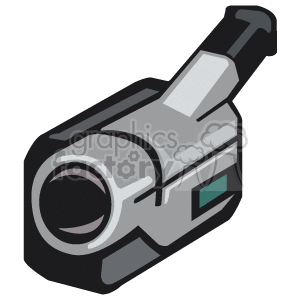 Clipart image of a gray video camera