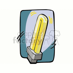 Yellow Fluorescent Light Bulb