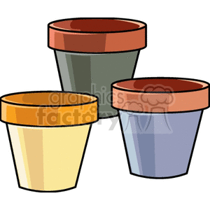 three pots