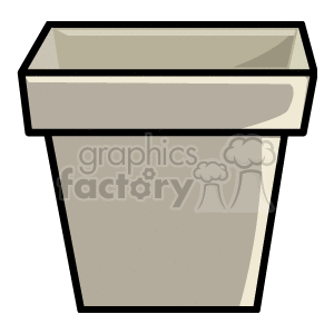 Square Beige Plant Pot