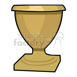 Trophy cup style planter