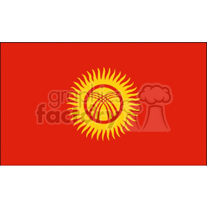 Kyrghyzstan Flag