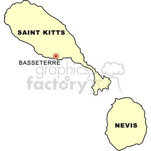 Saint Kitts and Nevis Map