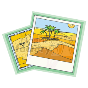 Desert Oasis and Map