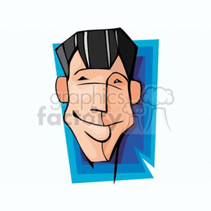 Smiling Cartoon Man