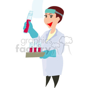 A Person Holding A Beaker Wearing a Lab Coat