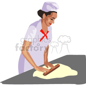 Woman making some dough