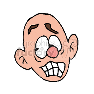 Cartoon Bald Boy Face