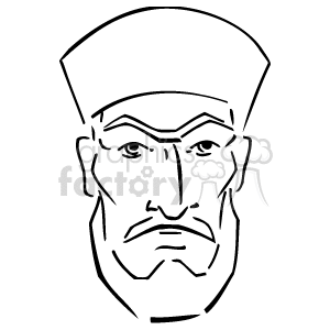   The image appears to be a line-drawn clipart of a man
