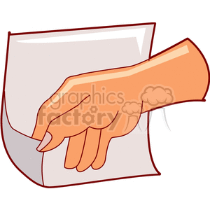 Hand Holding Paper