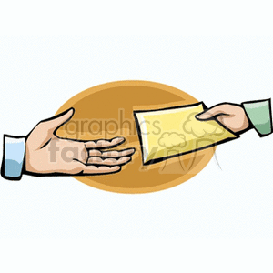 Envelope Exchange Between Hands