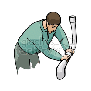 repairing pipes