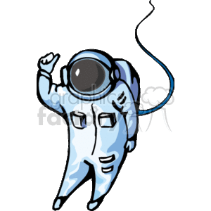 Cartoon Astronaut - Space Suit